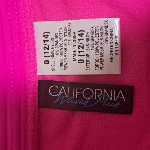 California Waves Trendy Plus Size Banded High-Waist Swim Bikini Bottoms - Picture 6 of 8